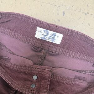 We The Free Brown Button-Front Corduroy Mini Skirt Free People